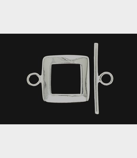 Lås Toggle fyrkant 17x17x1,7mm
