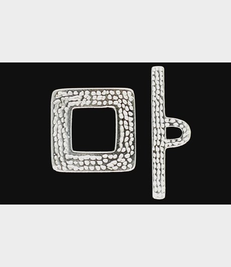 LÅs Toggle m struktur 18x18x1,3mm