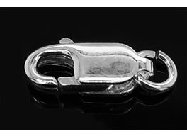 Karbinhake rak m lös ögla 9x4mm