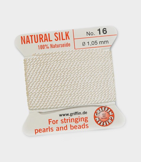 Pärlsilke vit