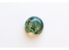 Agat Mossgrön cabochon