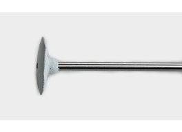 Silikontrissa lins vit med skaft 14,5x12,5mm