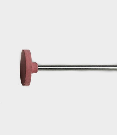 Silikontrissa skiva rosa med skaft 14,5x12,5mm
