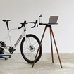 Laptop Race Table Natural Oak + Holder Kit