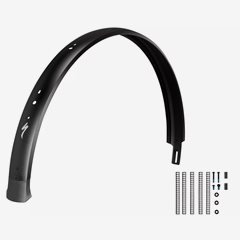 FND MY23 VADO S (L1E), REAR FENDER, 650B, ALLOY, 65MM WIDTH, W/ HÅL T. GARMIN RADAR & LICENSE PLATE