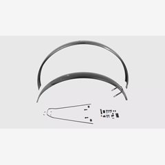 FND MY17 VADO/COMO (GEN.1), FRONT &amp; REAR FENDER SET, 700C, ALLOY, 65MM WIDTH, för bakljus