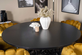 Furniture Fashion Matgrupp Copenhagen Svart & 6st Limhamn Karmstolar Gul