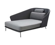Cane Line Dagbädd H Mega Inkl. Grey Cane-Line Softtouch Dyns