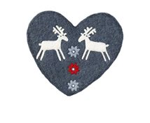Klippan Yllefabrik Grytunderlägg Reindeer 2-Pack