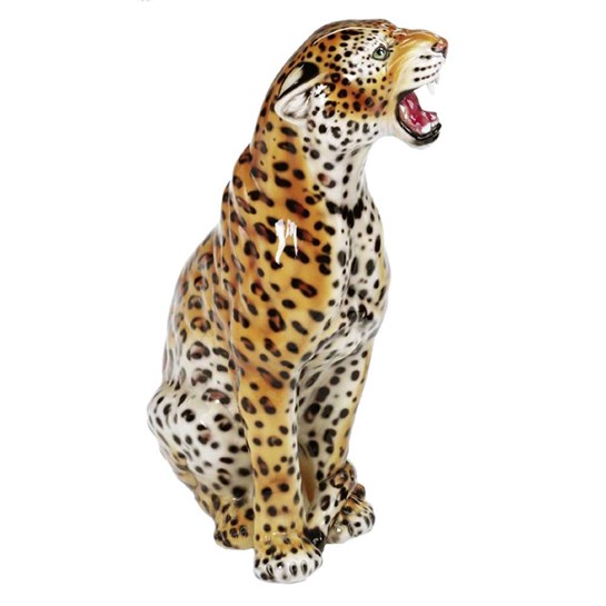 RBA Porslinsfigur Leopard Stor