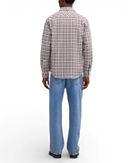 NN07 Deon Ls Shirt 50037 Blue Check