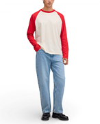 NN07 Regie Ls T-Shirt 3508 Chili Glow