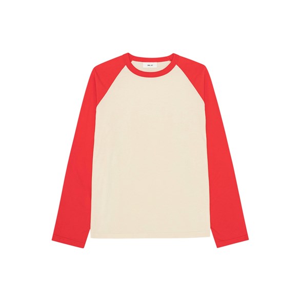 NN07 Regie Ls T-Shirt 3508 Chili Glow