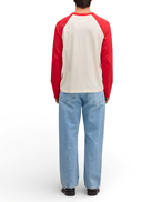 NN07 Regie Ls T-Shirt 3508 Chili Glow