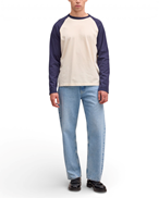 NN07 Regie Ls T-Shirt 3508 Navy Blue