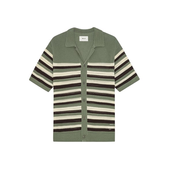 NN07 Lars Polo Cardigan Sea Spray