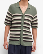 NN07 Lars Polo Cardigan Sea Spray
