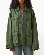 Jeanerica Lucy Jacket Chevron Green