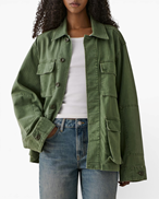 Jeanerica Lucy Jacket Chevron Green