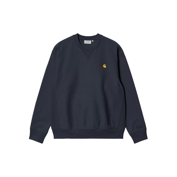 Carhartt WIP American Script Sweatshirt Deep Night