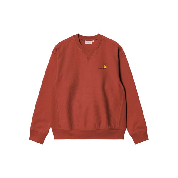 Carhartt WIP American Script Sweatshirt Oxride Red
