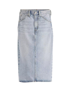 Levis Hr Back Slit Skirt Riveting