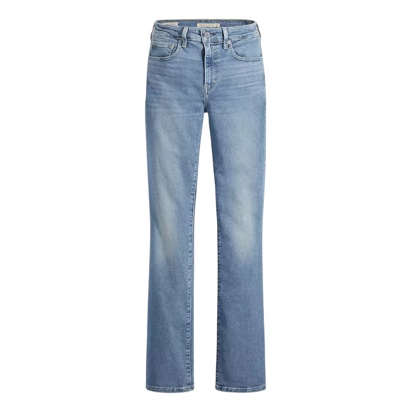Levis 725 High Rise Bootcut Jeans Blue Wave Light