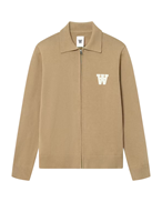 Wood Wood Tay Zipper Cardigan Ermine