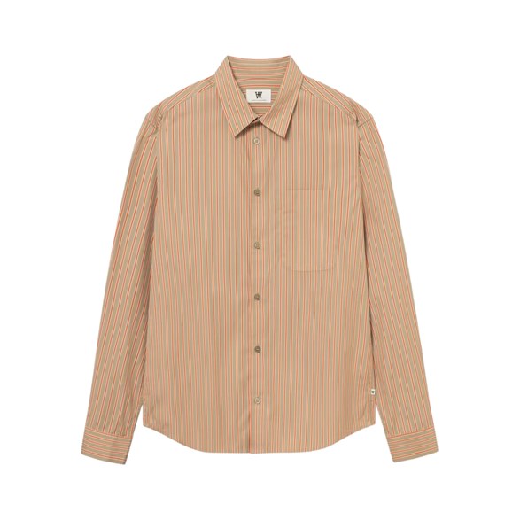 Wood Wood Adrian Shirt Poinciana Stripe