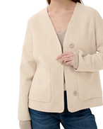 InWear Haizley Scarf Coat Ecru