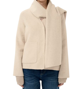 InWear Haizley Scarf Coat Ecru