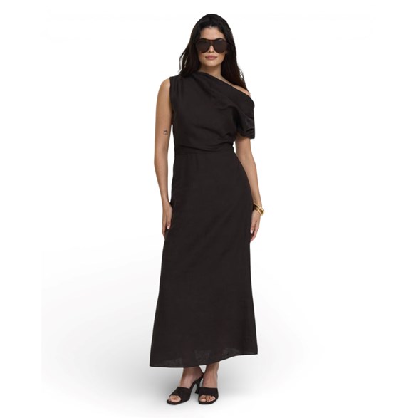 Twist & Tango Reina Linen Dress Coffee