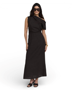 Twist & Tango Reina Linen Dress Coffee