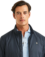Morris Bradley Padded Jacket Blue