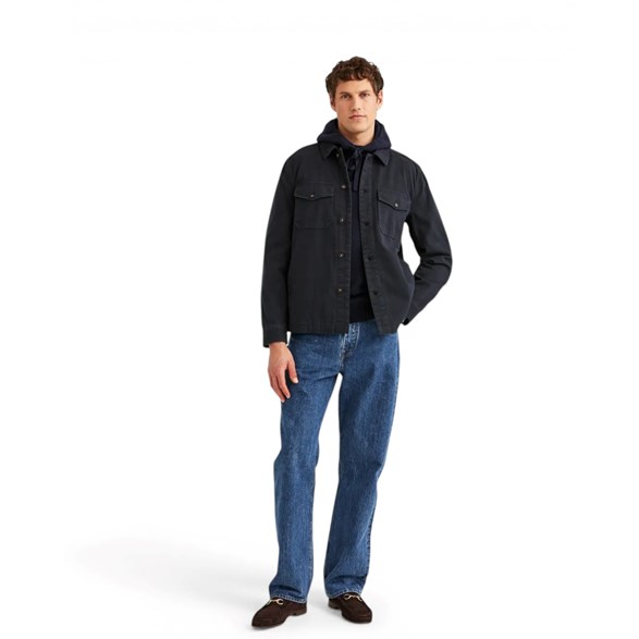 Morris Alain Twill Shirt Jacket Old Blue