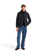 Morris Alain Twill Shirt Jacket Old Blue