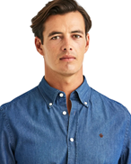 Morris Light Denim Shirt Slim Old Blue