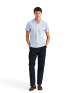 Morris Dylan Pique Shirt Blue