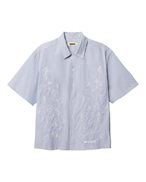 Woodbird Wang Ox Flower Shirt Light Blue