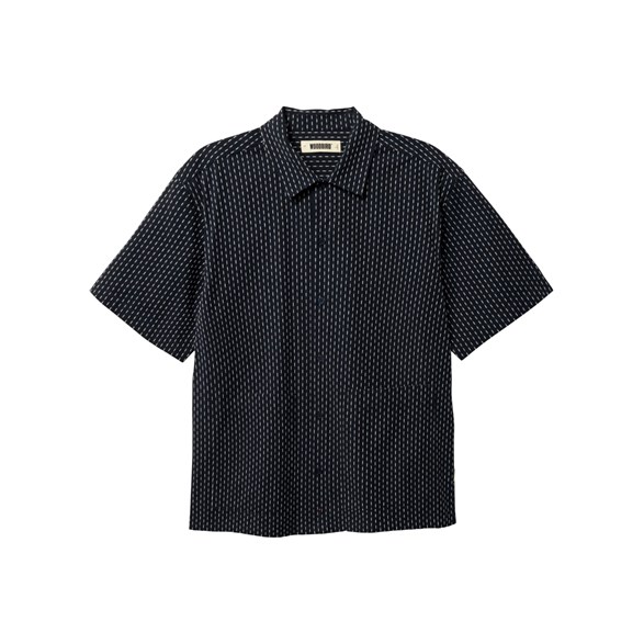 Woodbird Wang Shiko Shirt Dark Navy