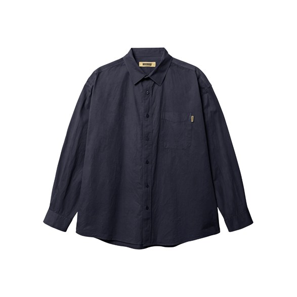Woodbird Jong Washed Shirt Navy