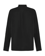 KnowledgeCotton Apparel Linen Mix Shirt Black Jet