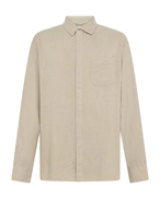 KnowledgeCotton Apparel Linen Mix Shirt Light Feather Grey