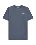 KnowledgeCotton Apparel Back Print T-Shirt Vintage Indigo