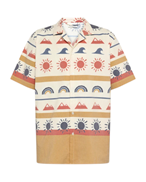 KnowledgeCotton Apparel Relaxed Print Ss Shirt Aop Print