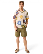 KnowledgeCotton Apparel Relaxed Print Ss Shirt Multi Print