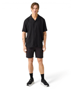 KnowledgeCotton Apparel Relaxed Linen-Mix Ss Shirt Black Jet