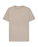 KnowledgeCotton Apparel Back Print T-Shirt Light Feather Gray