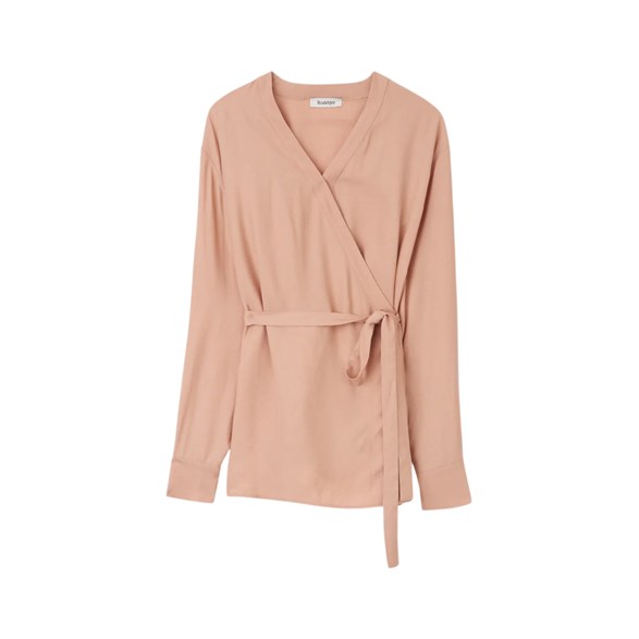 Rodebjer Palmer Wrap Blouse Antique Pink
