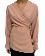Rodebjer Palmer Wrap Blouse Antique Pink